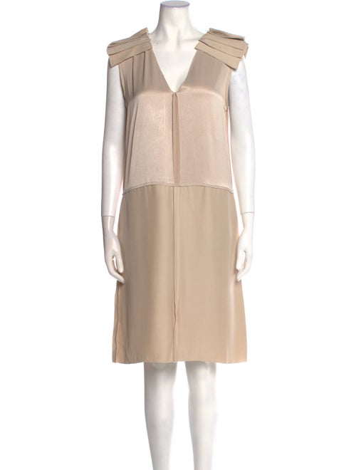 Bottega Veneta V-Neck Knee-Length Dress