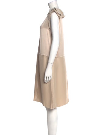Bottega Veneta V-Neck Knee-Length Dress