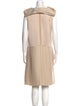 Bottega Veneta V-Neck Knee-Length Dress
