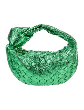Bottega Veneta Intrecciato Metallic Mini Jodie Hobo