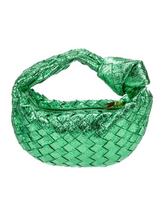 Bottega Veneta Intrecciato Metallic Mini Jodie Hobo