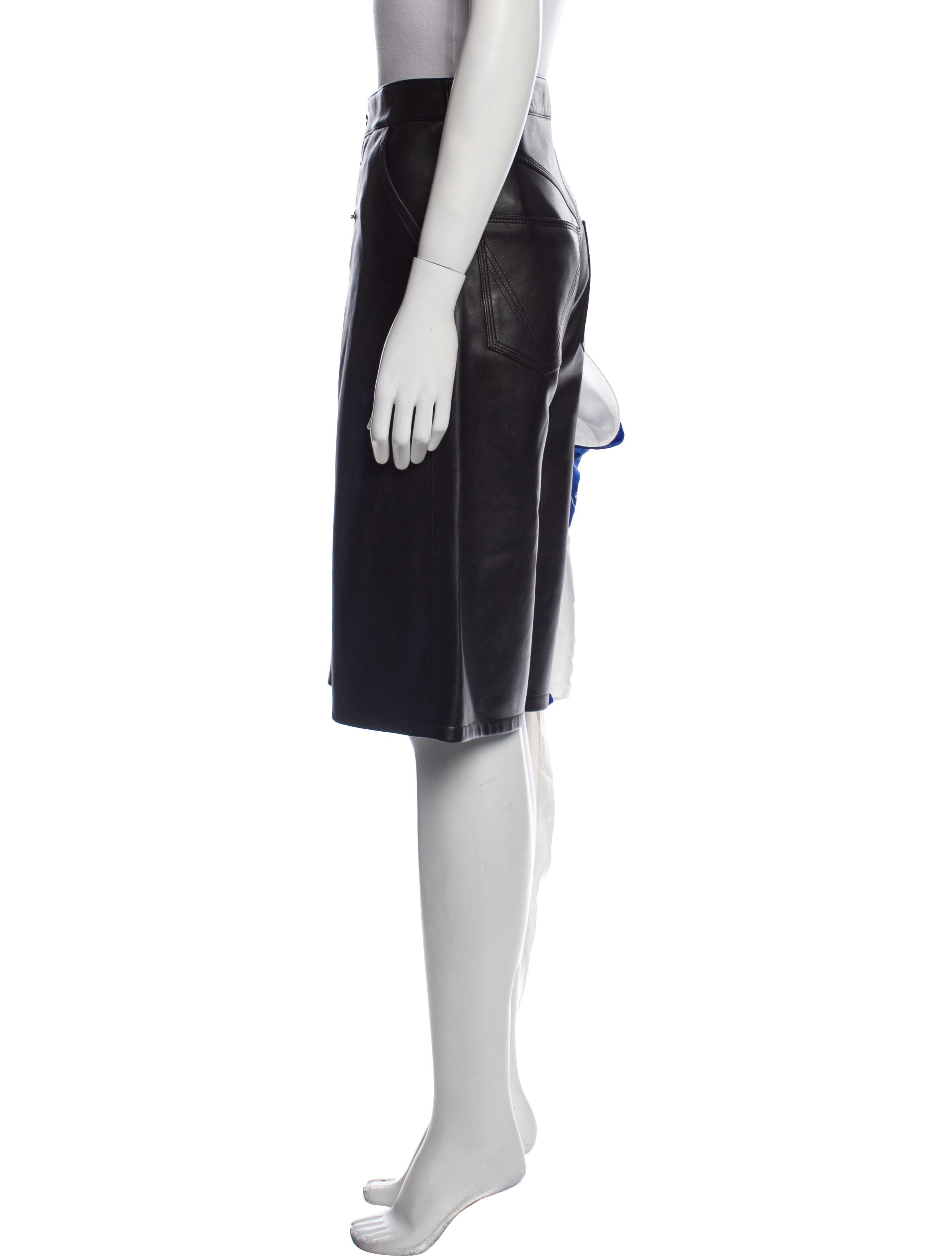 Bottega Veneta Lamb Leather Knee-Length Shorts w/ Tags