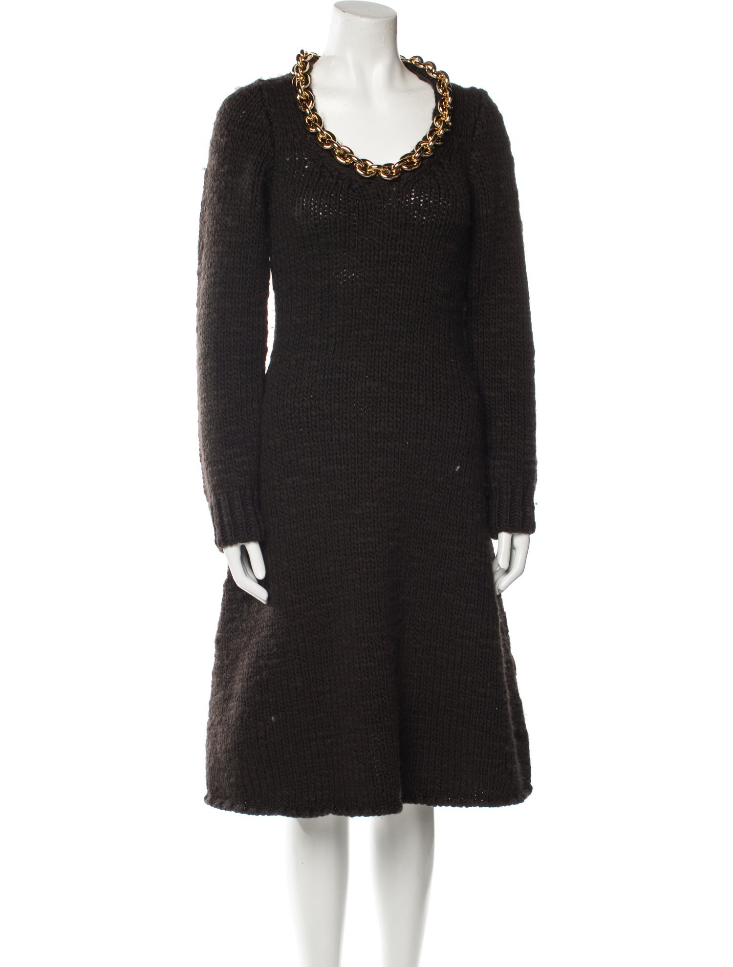 Bottega Veneta Scoop Neck Midi Length Dress w/ Tags