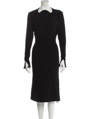 Bottega Veneta Dresses Turtleneck Midi Length Dress Us0, It36 | XS