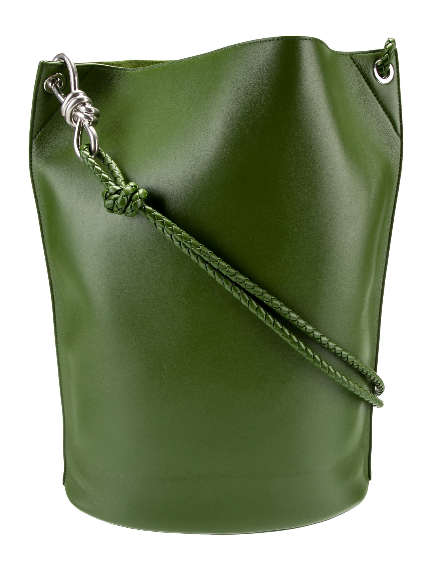 Bottega Veneta Medium Knot Bucket Bag - Green Bucket Bags