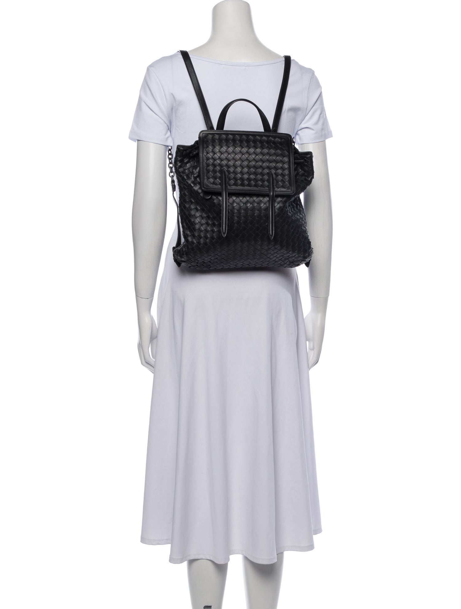 Bottega Veneta Intrecciato Backpack - Black Backpacks, Handbags
