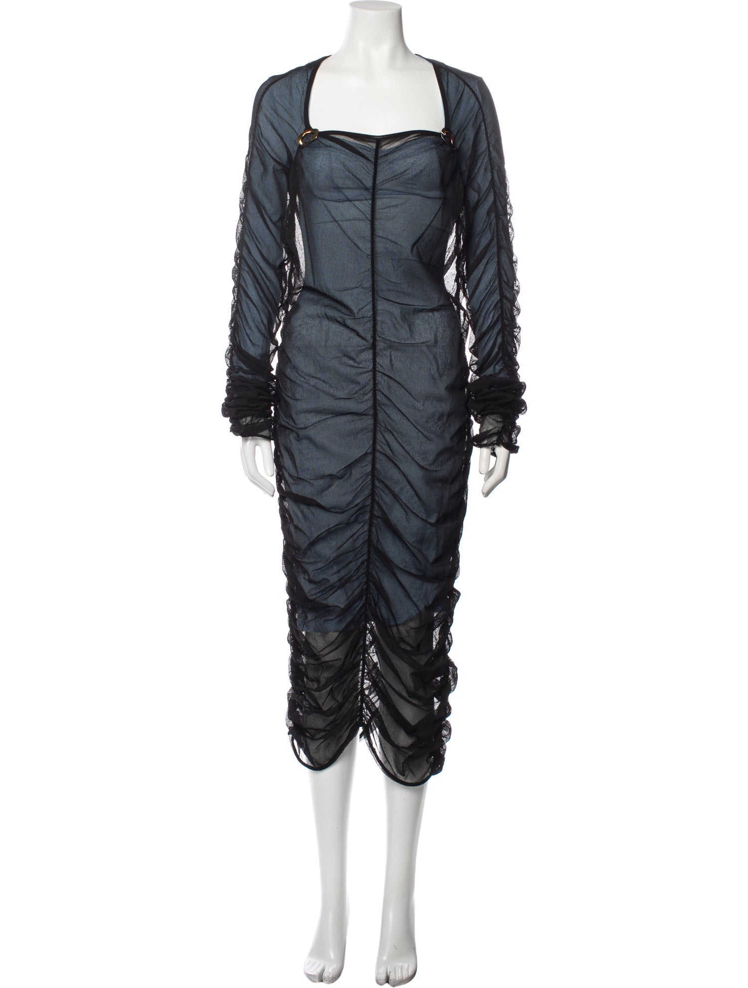 Bottega Veneta Square Neckline Midi Length Dress w/ Tags