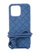 Bottega Veneta Intrecciato Rubber iPhone Case with Lanyard