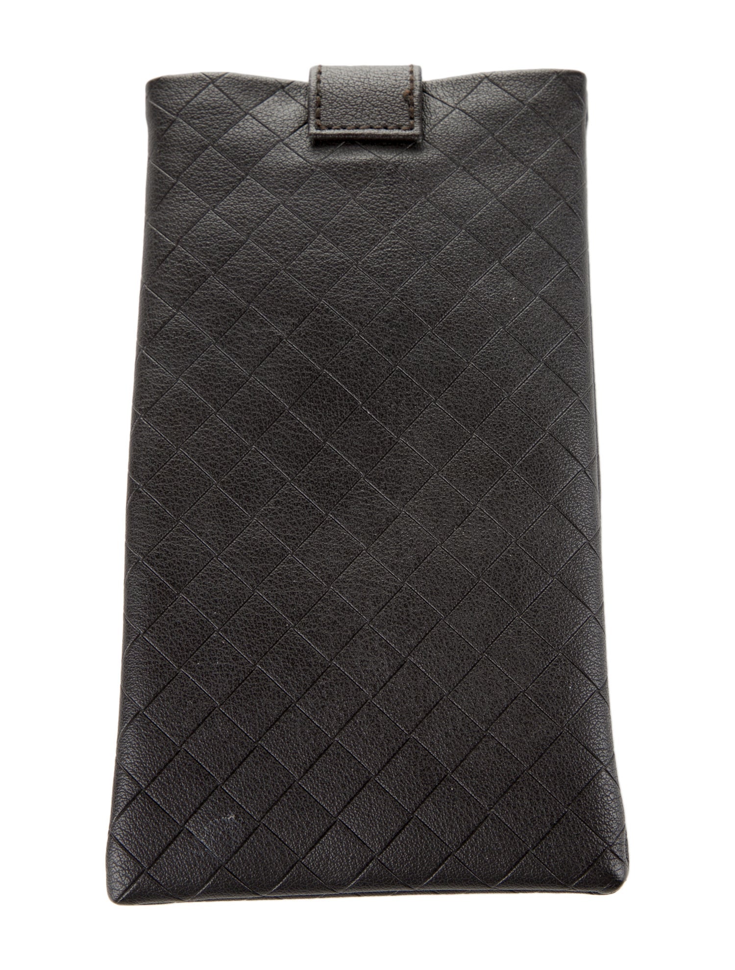 Bottega Veneta Intrecciato Leather Sunglasses Case - Brown Travel