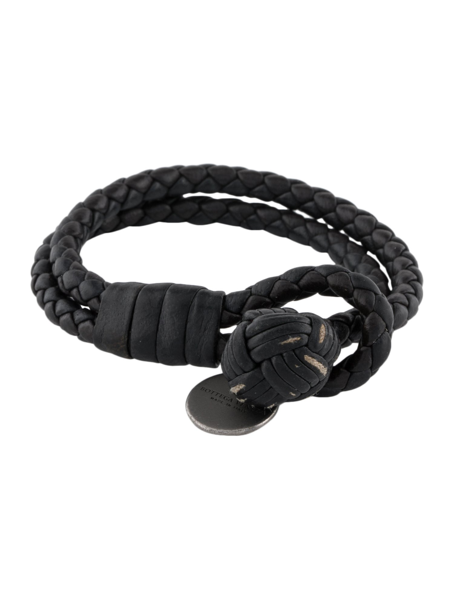 【完売間近】 Bottega Veneta Nappa Bracelet Black Bottega Veneta Nero Intrecciato Nappa Bracelet in Black for