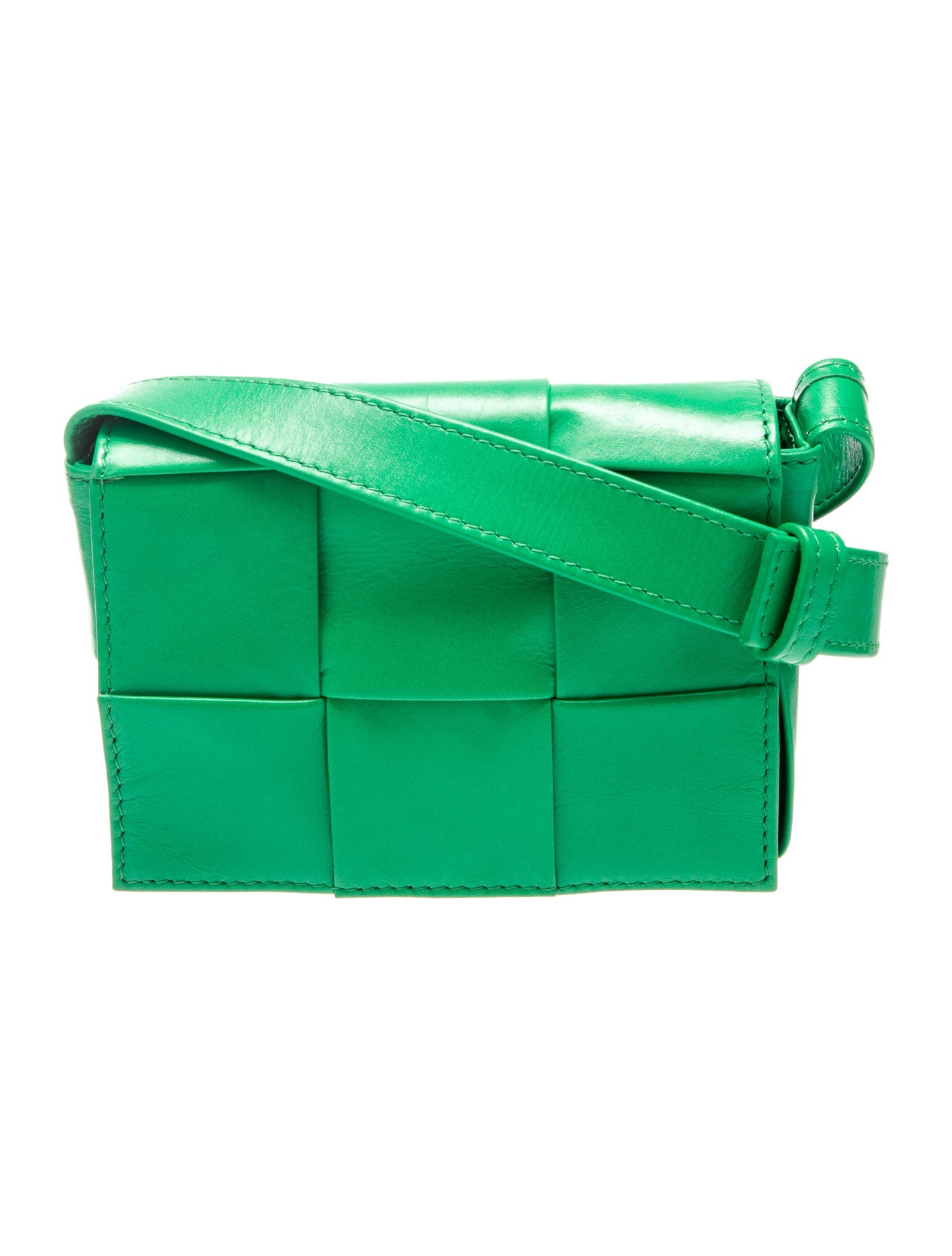 Bottega Intrecciato Cassette Green Mini Bags, Handbags