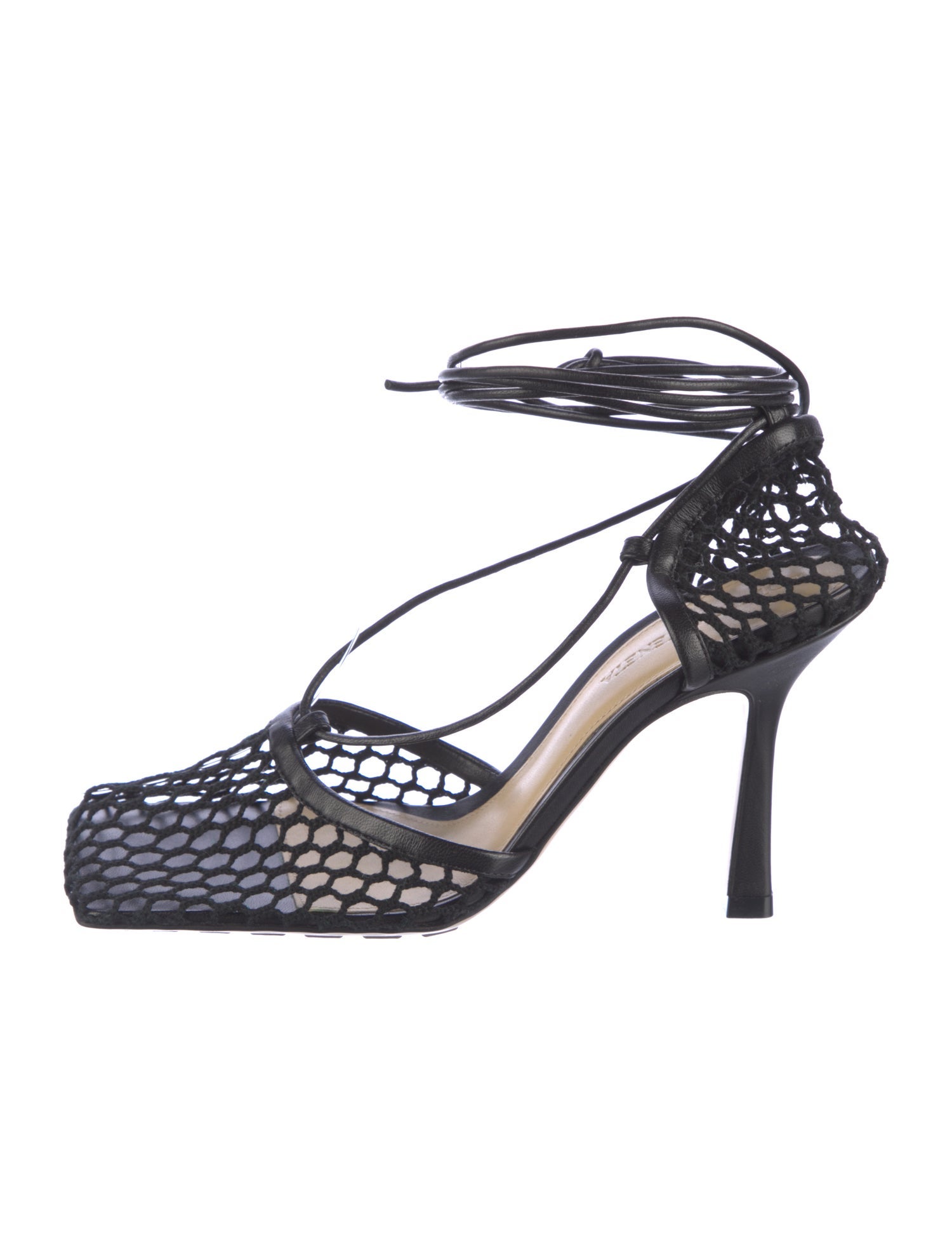 Bottega Leather Trim Embellishment D'Orsay Pumps Black Pumps