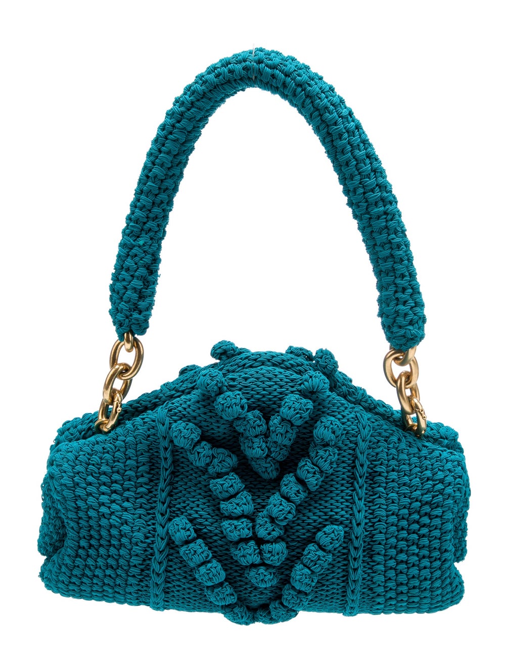 Bottega Tip Top Small Blue Handle Bags, Handbags BOT279597 The RealReal