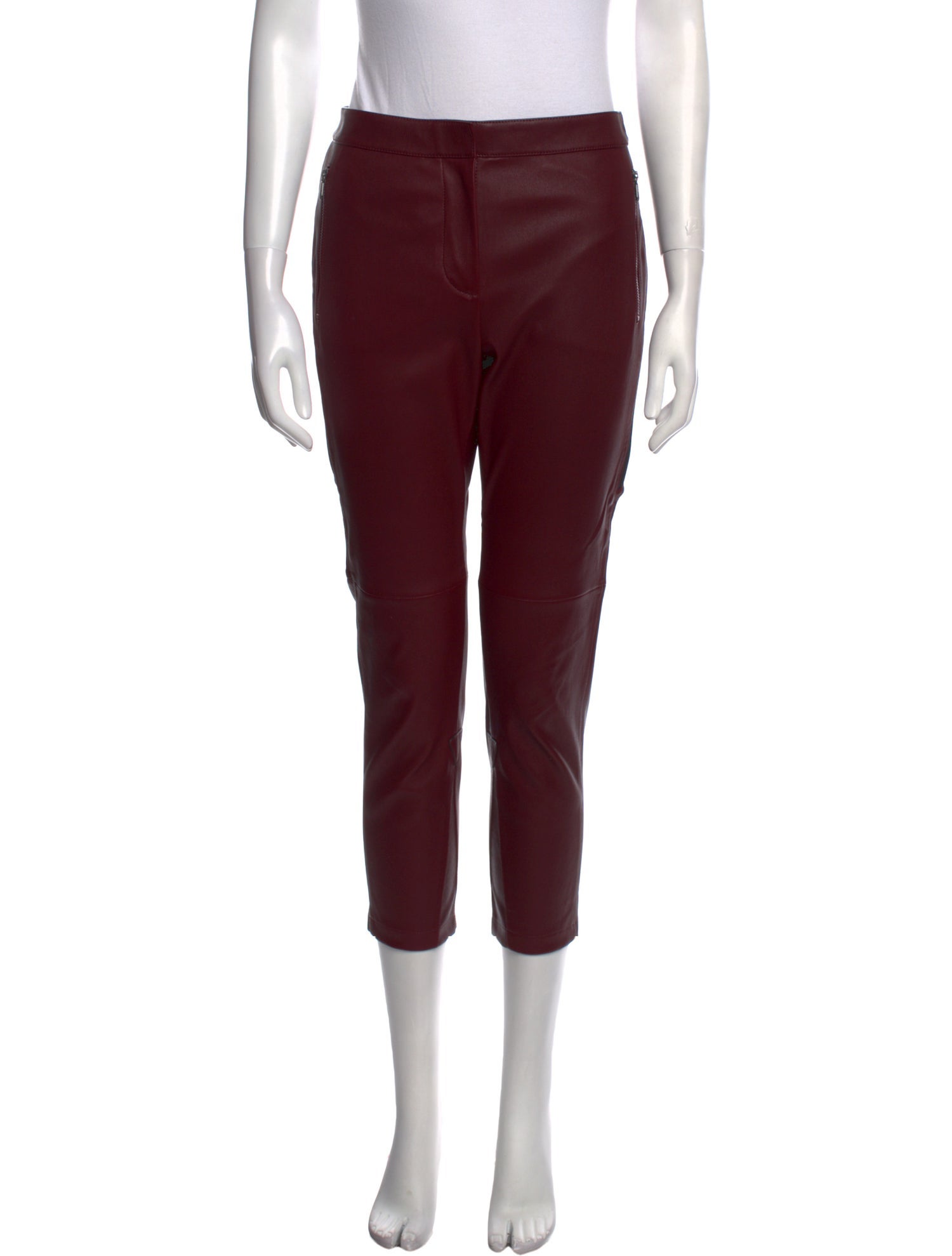 Bottega Veneta Lamb Leather Straight Leg Pants