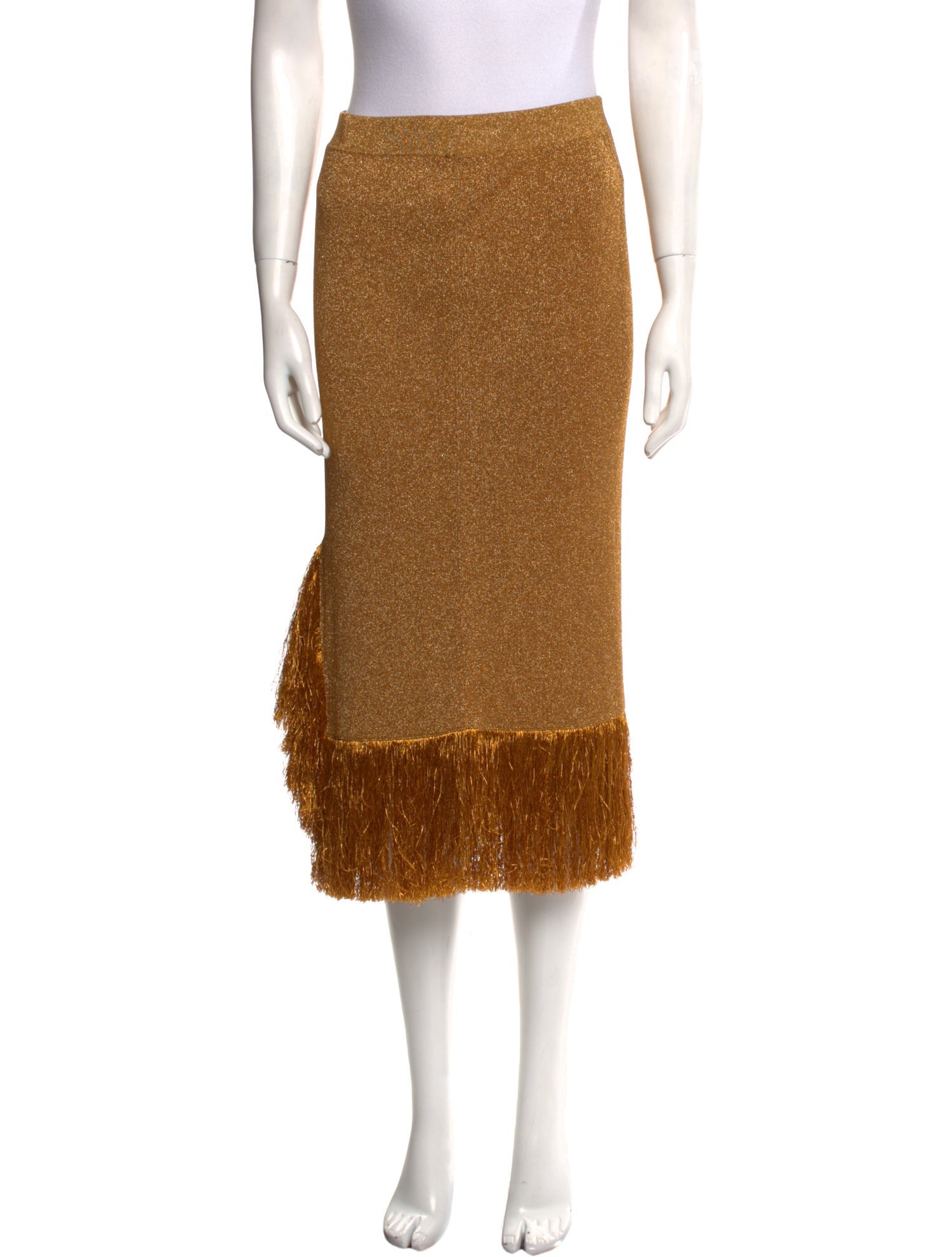 Bottega Veneta Glitter Accents Midi Length Skirt w/ Tags