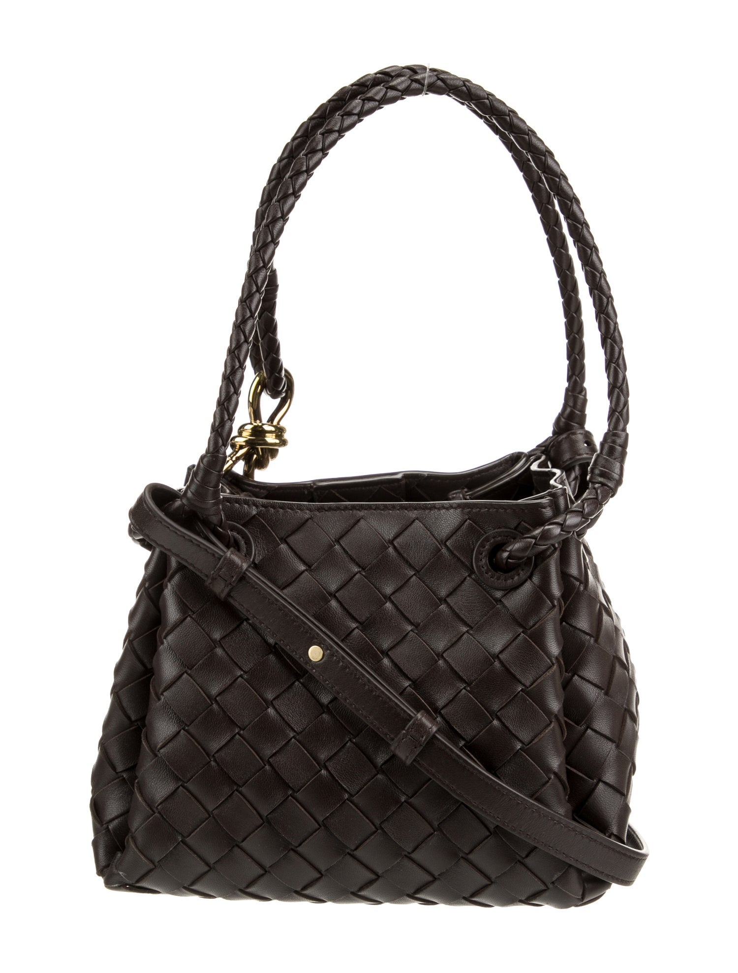 ハンドバッグ BOTTEGA VENETA PARACHUTE SMALL LEATHER HANDBAG BOTTEGA VENETA Parachute small intrecciato leather shoulder