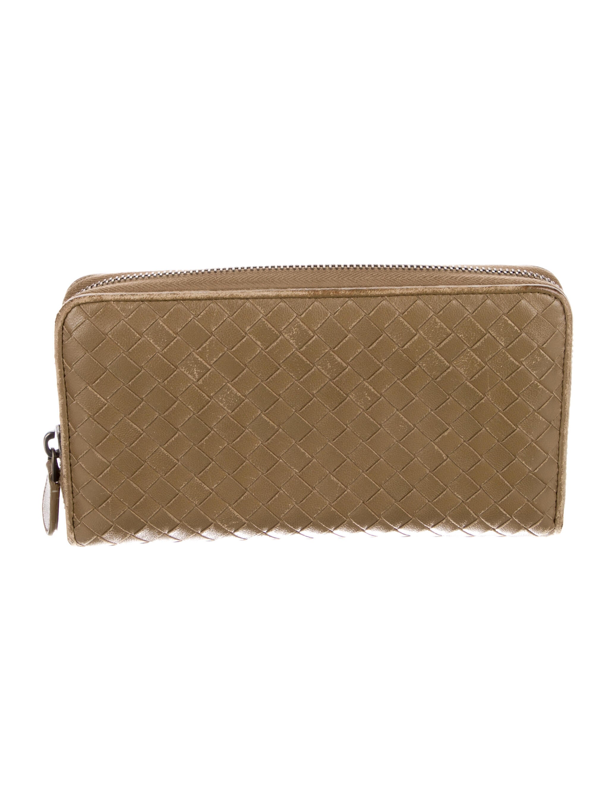 Bottega Veneta Intrecciato Weave Leather Continental Wallet