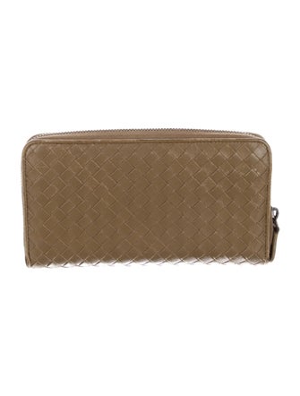 Bottega Veneta Intrecciato Weave Leather Continental Wallet