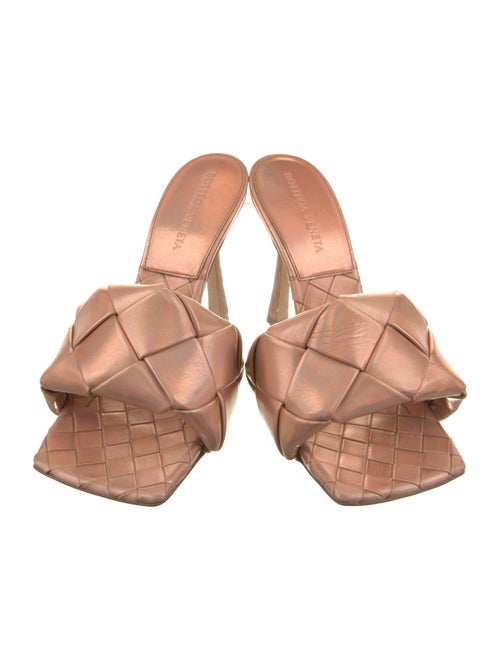 Bottega Veneta Intrecciato Weave Leather Slides