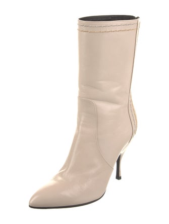 Bottega Veneta Leather Chain-Link Accents Sock Boots