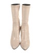 Bottega Veneta Leather Chain-Link Accents Sock Boots
