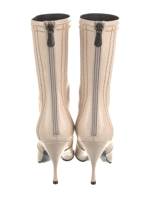 Bottega Veneta Leather Chain-Link Accents Sock Boots