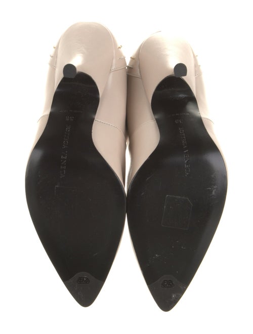 Bottega Veneta Leather Chain-Link Accents Sock Boots