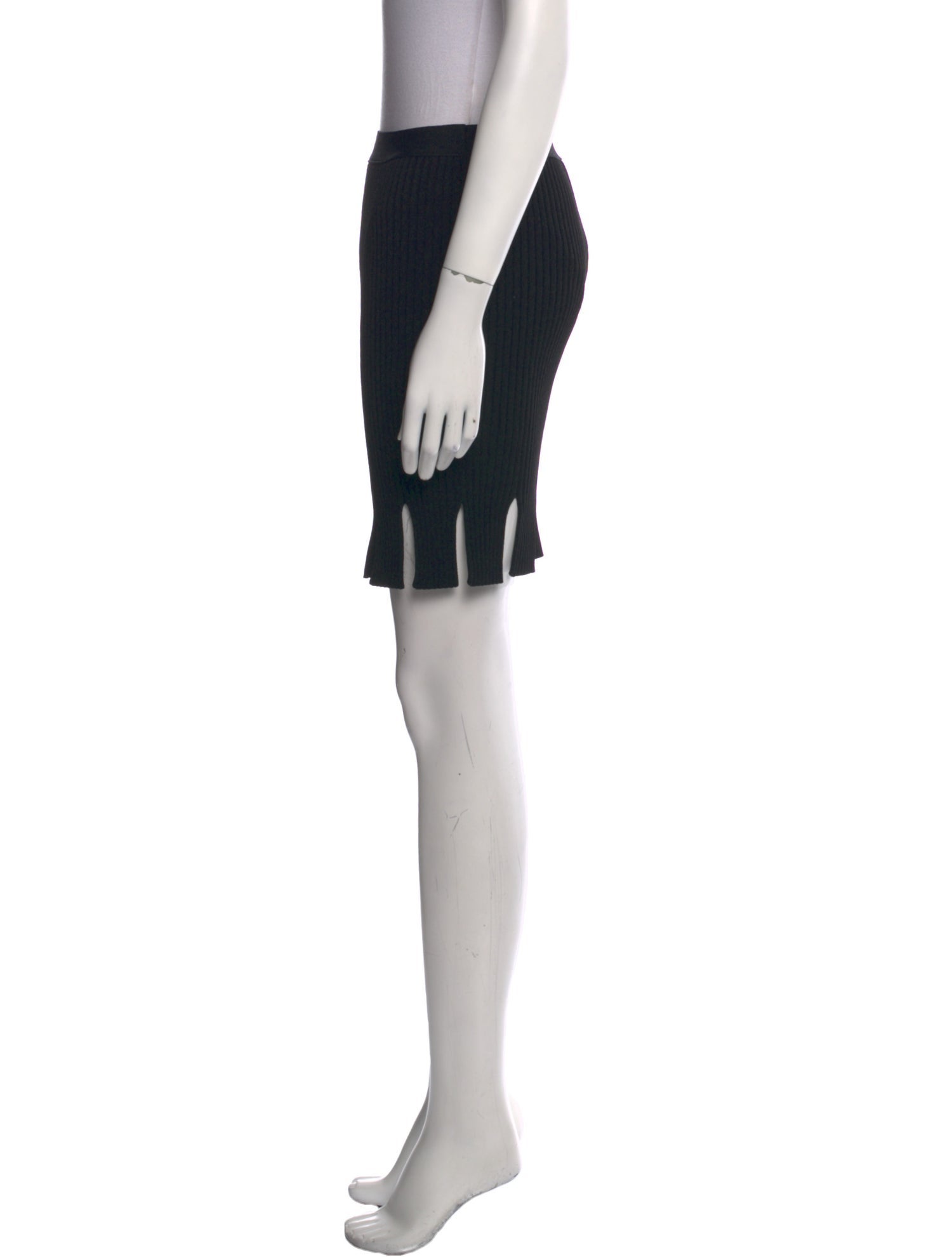 Bottega Veneta Fringe Trim Accent Mini Skirt