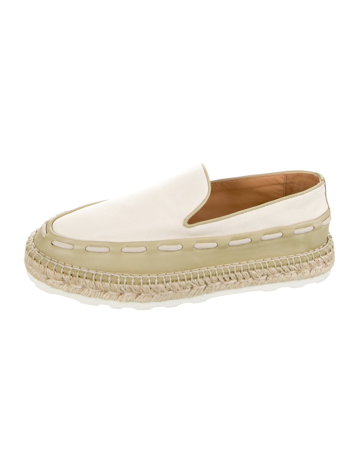 Bottega Veneta Canvas Whipstitch Trim Espadrilles