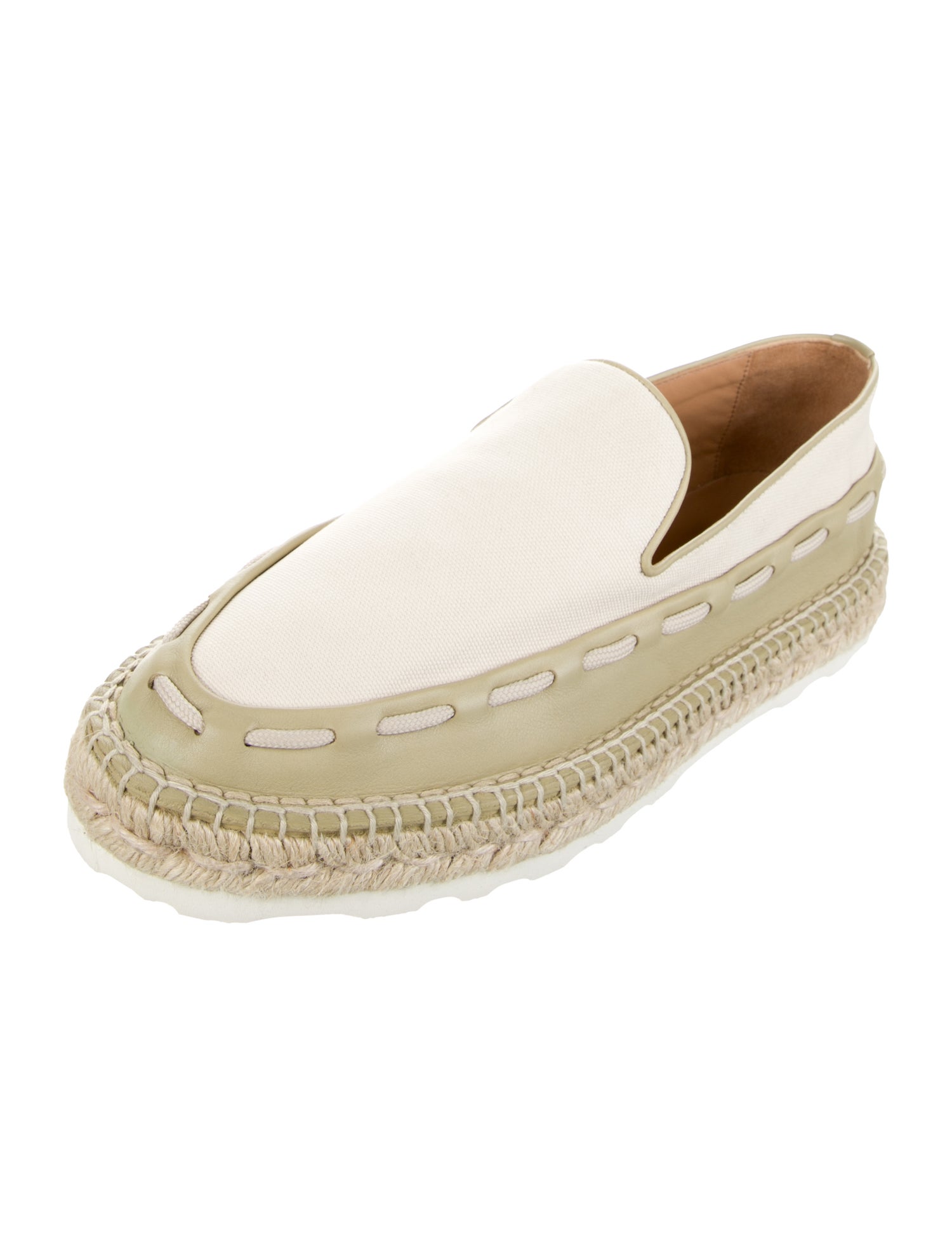 Bottega Veneta Canvas Whipstitch Trim Espadrilles