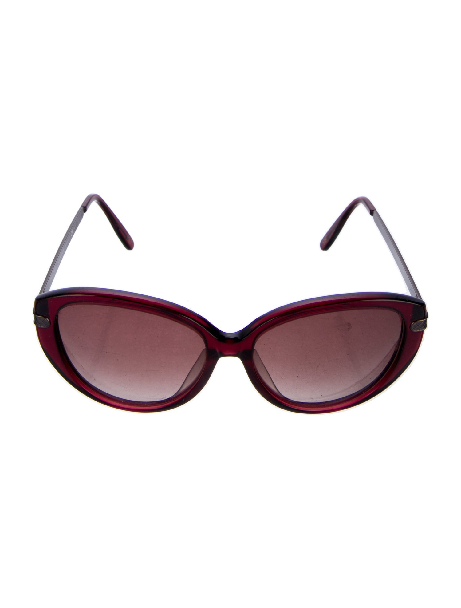 Bottega Veneta Intrecciato Weave Cat-Eye Sunglasses