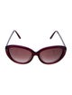 Bottega Veneta Intrecciato Weave Cat-Eye Sunglasses