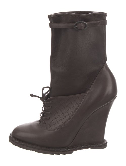 Bottega Veneta Leather Lace-Up Boots