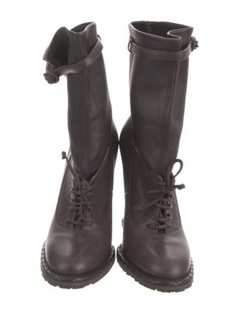 Bottega Veneta Leather Lace-Up Boots
