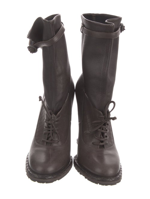 Bottega Veneta Leather Lace-Up Boots