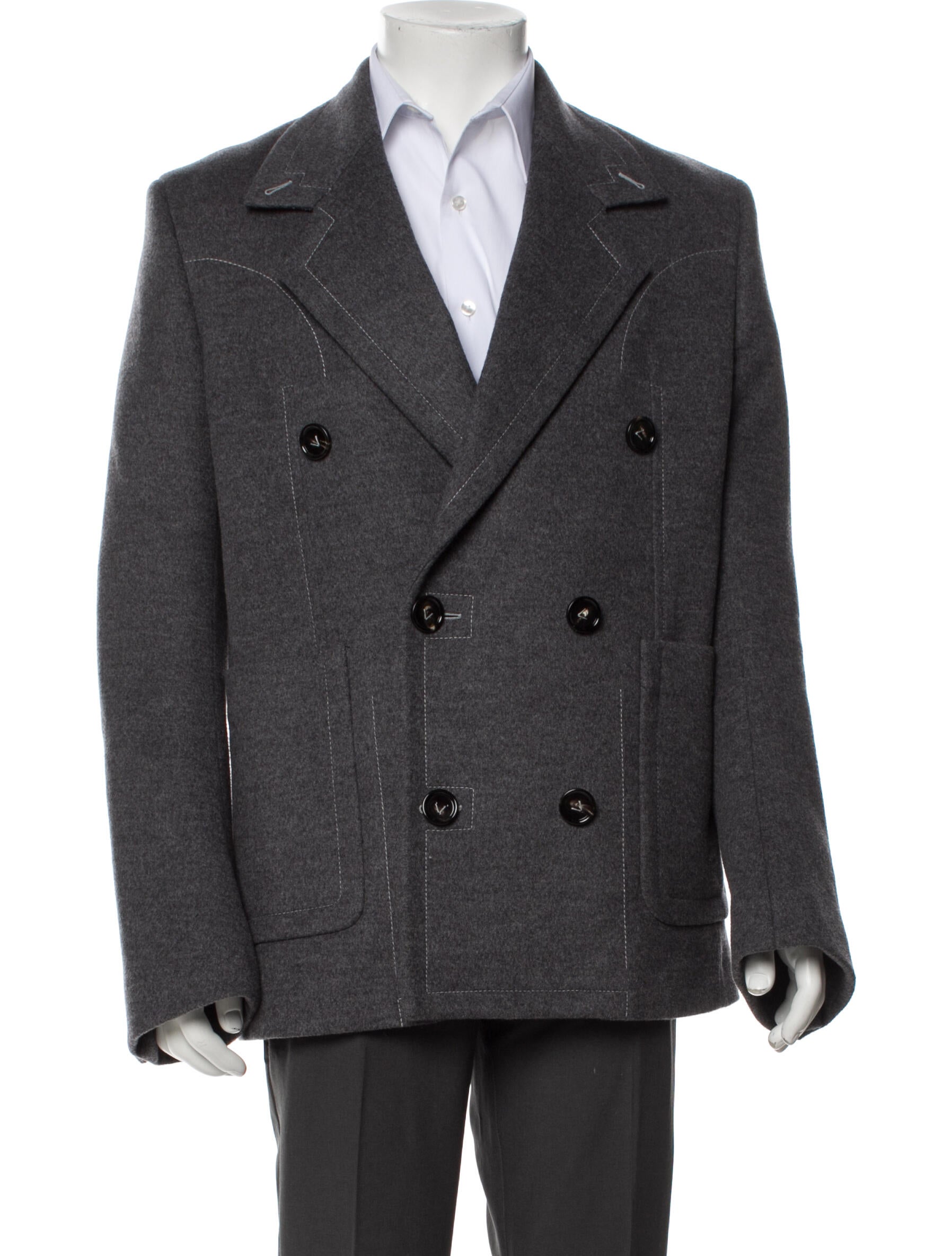 Bottega Veneta Wool Peacoat