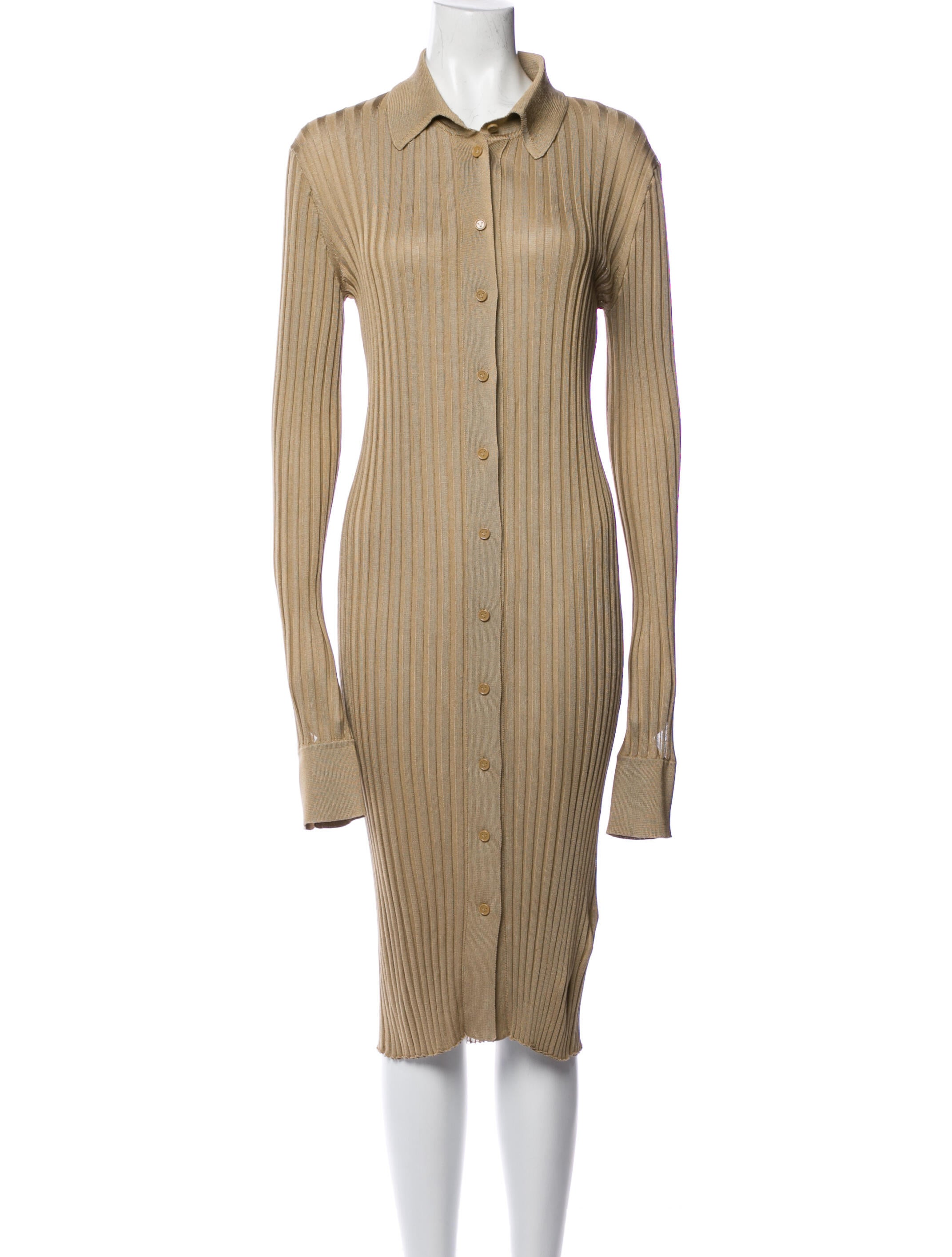 Bottega Veneta Silk Midi Length Dress - Neutrals Dresses, Clothing - BOT292453 | The RealReal Bottega Veneta Silk Midi Length Dress - Neutrals Dresses, Clothing - BOT292453 | The RealReal