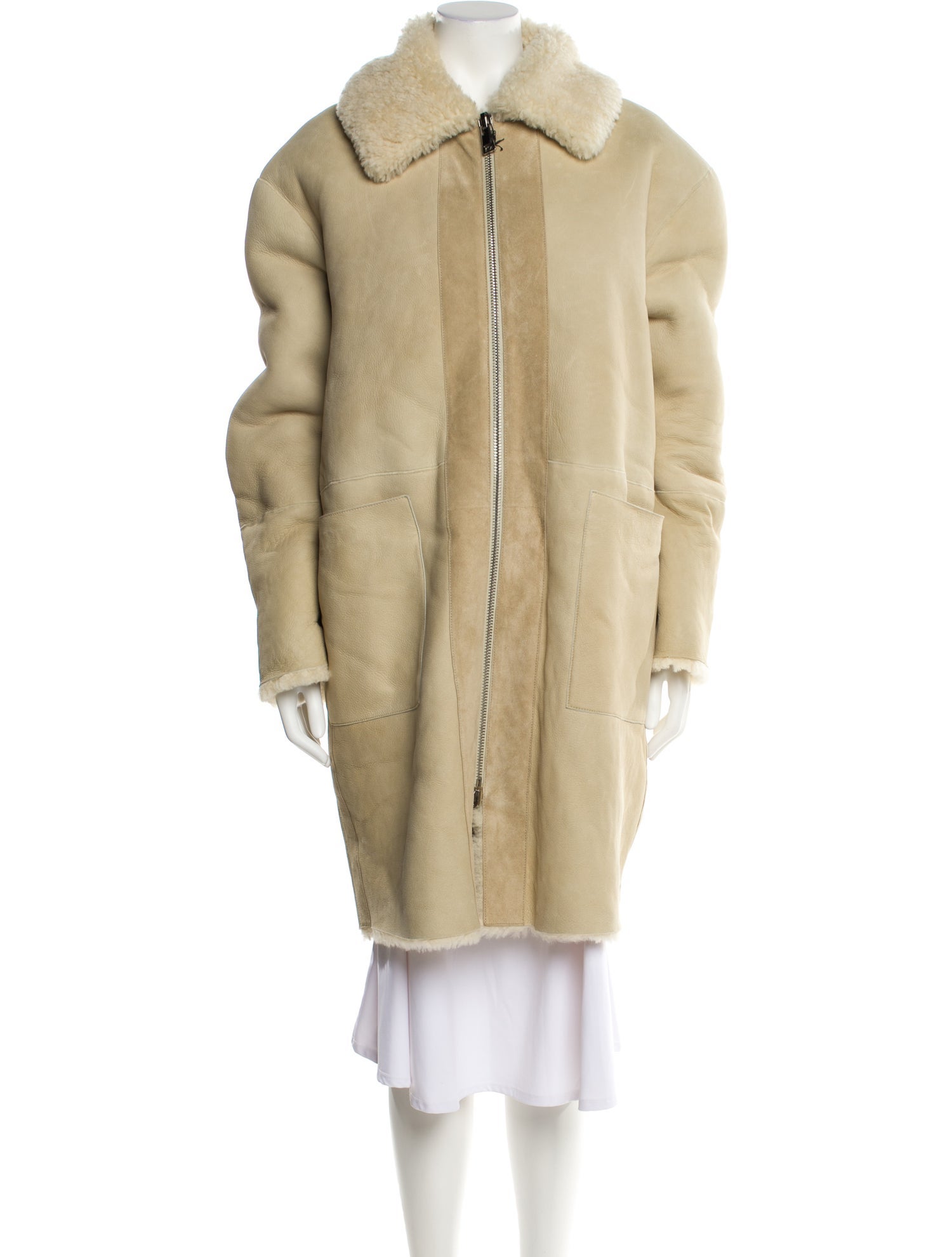 Bottega Veneta Lamb Leather Faux Fur Coat w/ Tags
