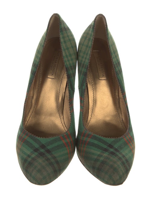 Bottega Veneta Canvas Printed Pumps