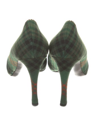 Bottega Veneta Canvas Printed Pumps