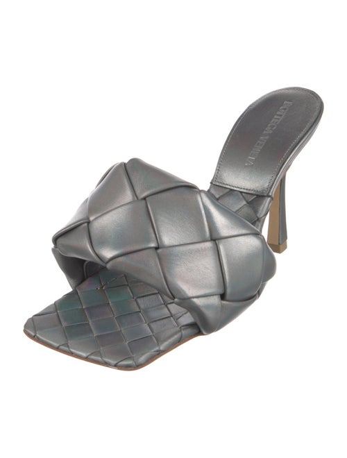 Bottega Veneta Intrecciato Weave Leather Slides