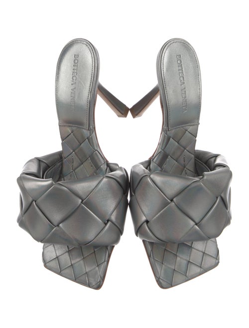 Bottega Veneta Intrecciato Weave Leather Slides