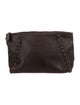 Bottega Veneta Leather Zip Top Pouch