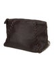 Bottega Veneta Leather Zip Top Pouch