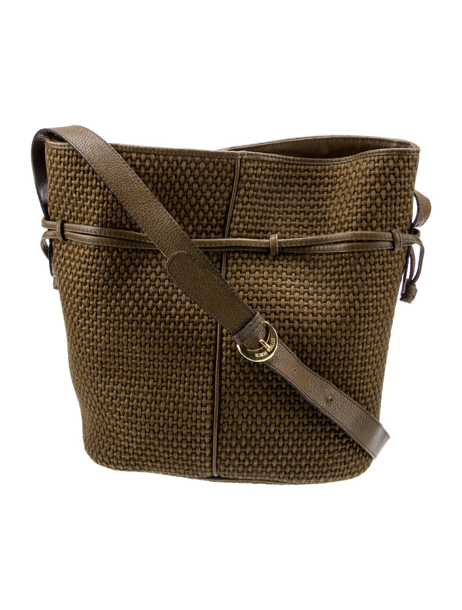 Bottega Veneta Jute Messenger Bag Vintage