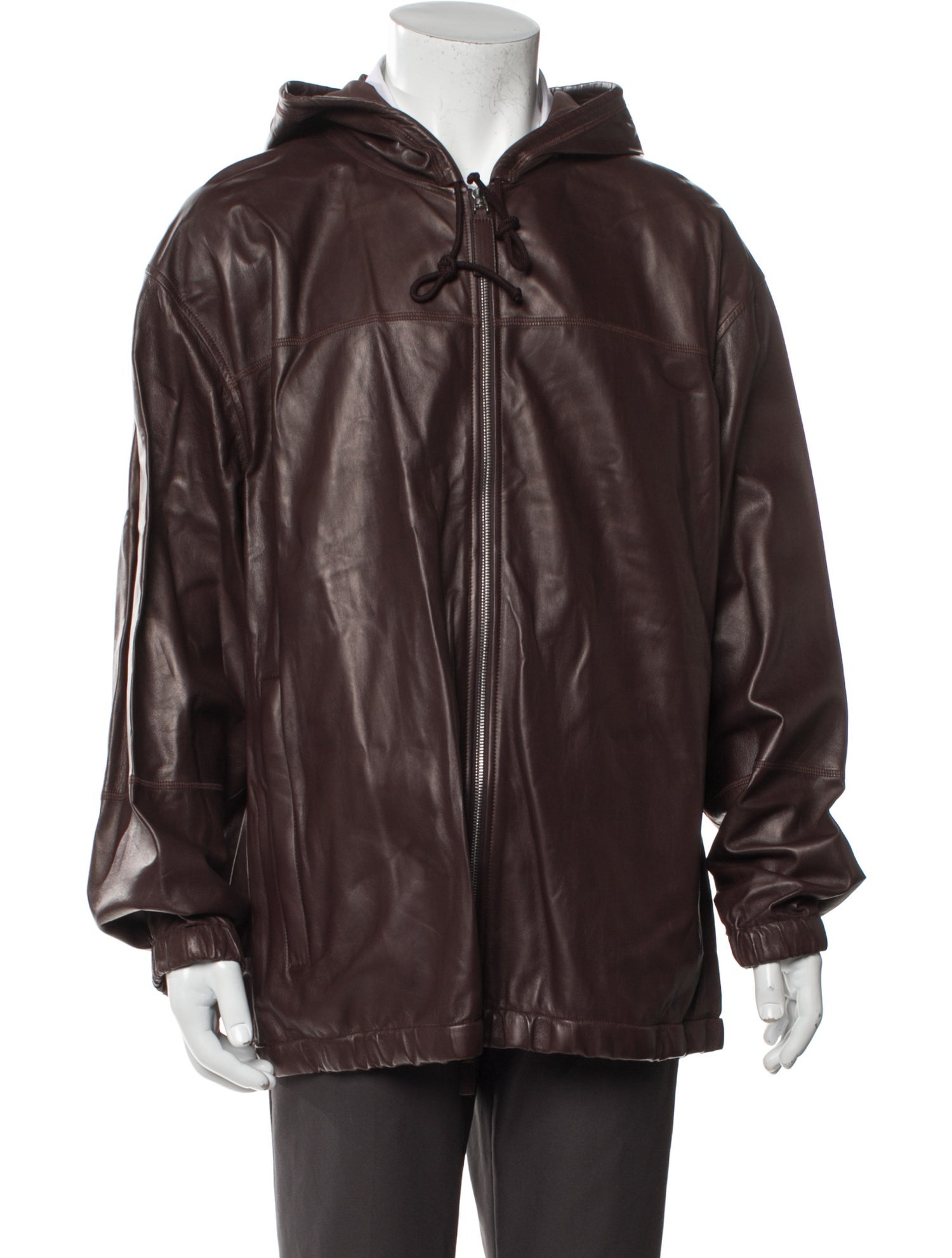 Bottega Veneta Lamb Leather Parka w/ Tags