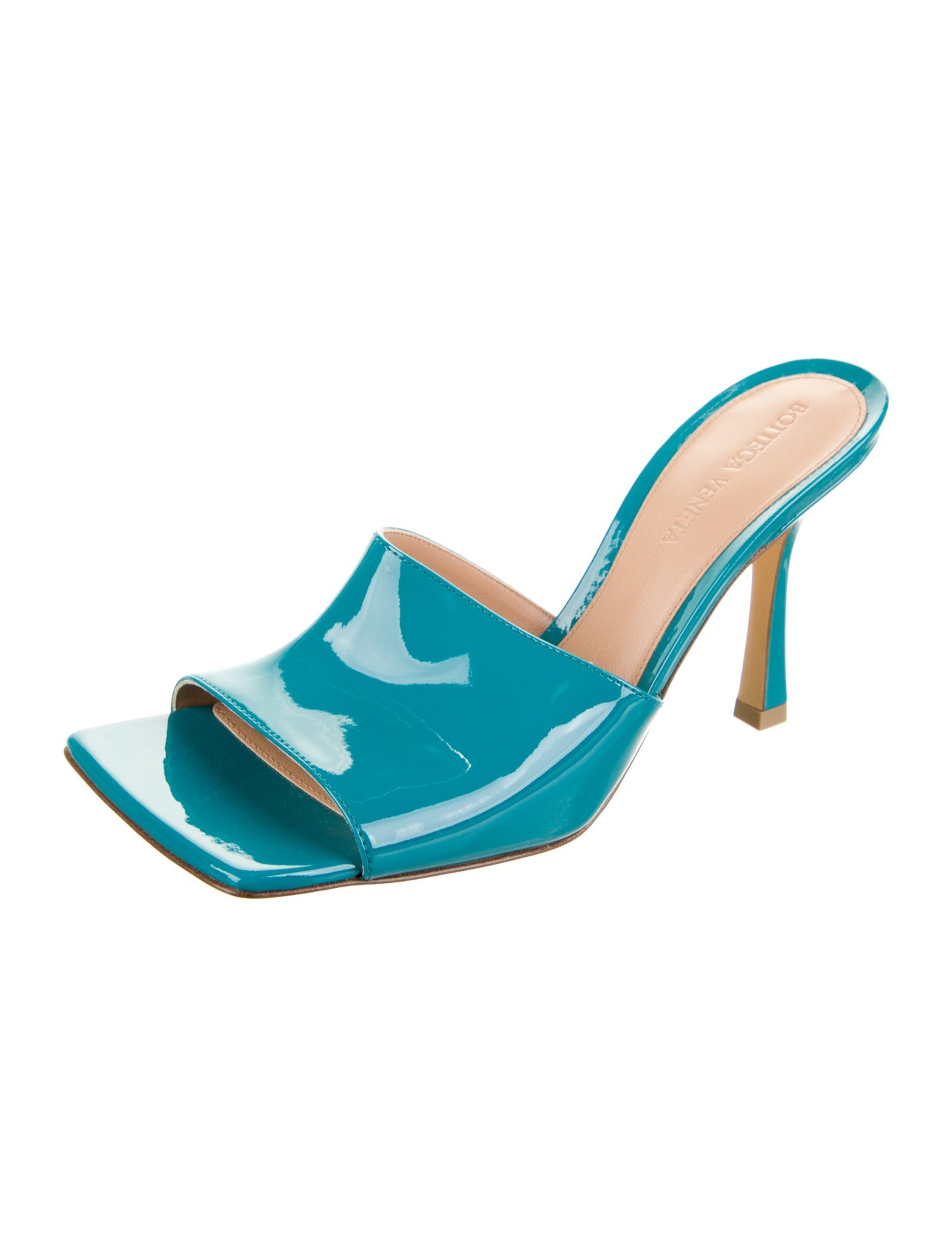 Bottega Veneta Patent Leather Slides