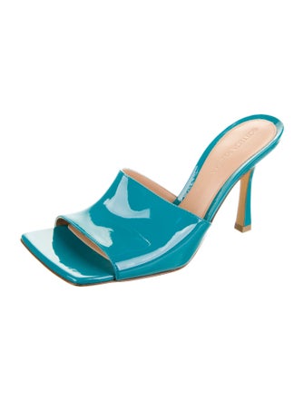 Bottega Veneta Patent Leather Slides