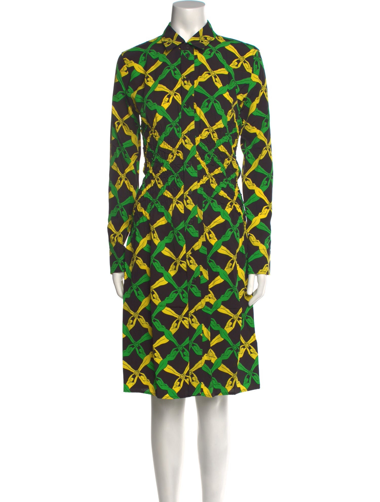 Bottega Veneta Printed Knee-Length Dress w/ Tags
