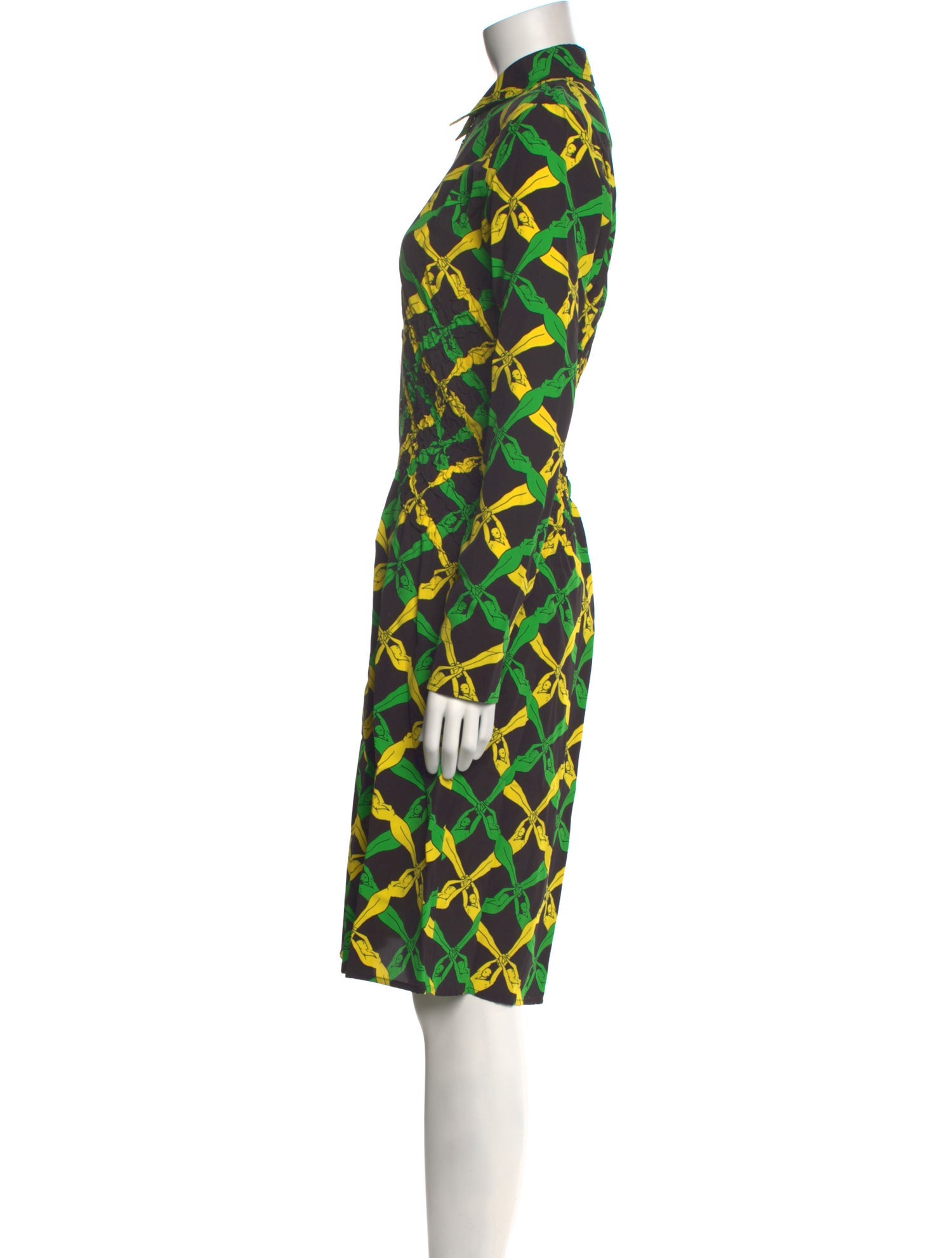 Bottega Veneta Printed Knee-Length Dress w/ Tags